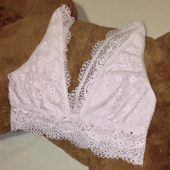 Victoria's Secret Other - Victoria’s Secret Lace Bralette Pale Pink